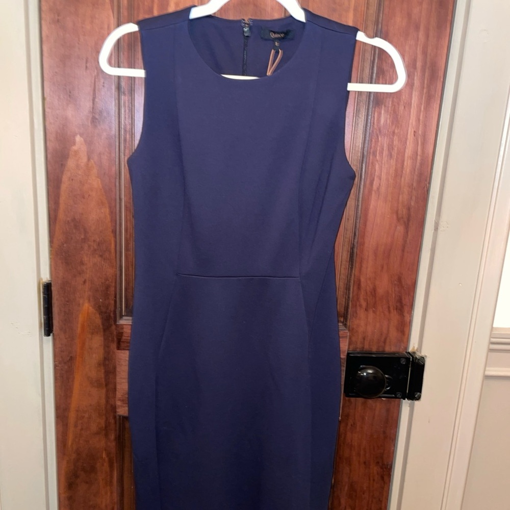 QUINCE Navy Blue Sleeveless Dress